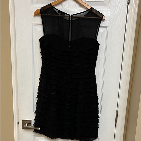 Express Black Ruffled Mini Dress - Picture 3 of 5